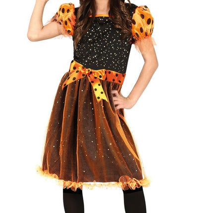 Heks Halloween Kostuum Meisje Oranje