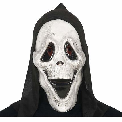 Zwart Witte Halloween Masker Spook