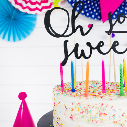 Kaarsjes Gekleurd 6,5cm 6st