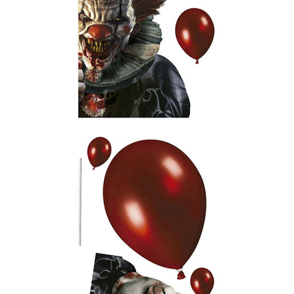 Halloween Raamdecoratie Stickers Clown