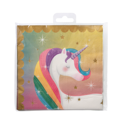 Unicorn Servetten 16cm 16st