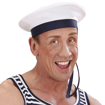Wit Blauwe Pet Kapitein