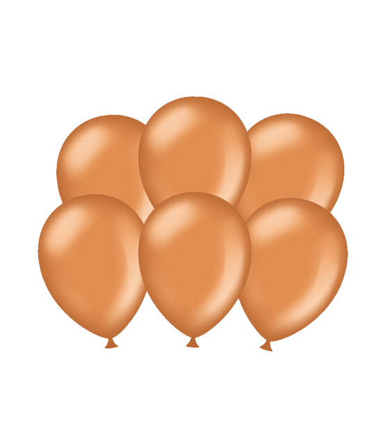 Koperen Ballonnen Chroom 30cm 6st