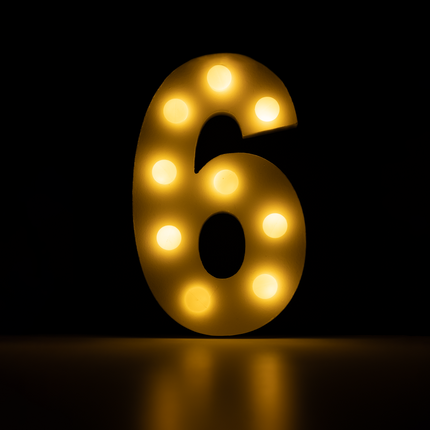 6 Licht Cijfer 16,5cm