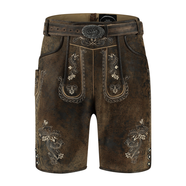 Lederhose Bruin Heren Kort Vintage