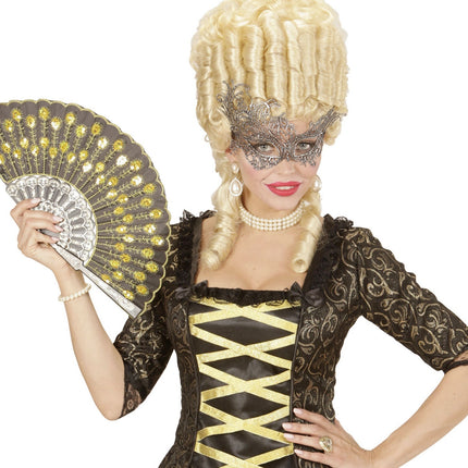 Zilveren Oogmasker Kant