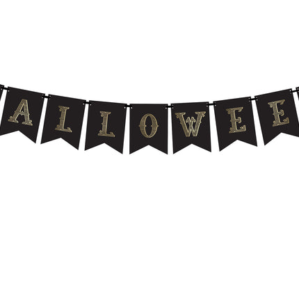 Oranje Halloween Letterslinger 1,75m