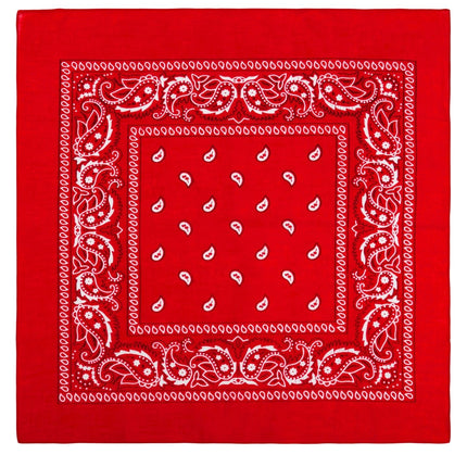 Rode Bandana Patroon