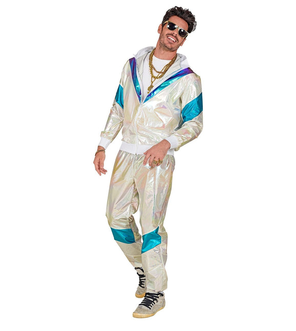 Neon 80S Trainingspak Fout Parelmoer