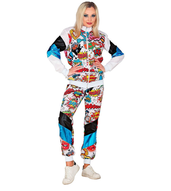 Neon 80S Trainingspak Fout Pop Art