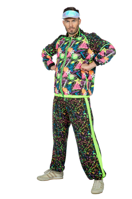 Trainingspak Jaren 80 Neon