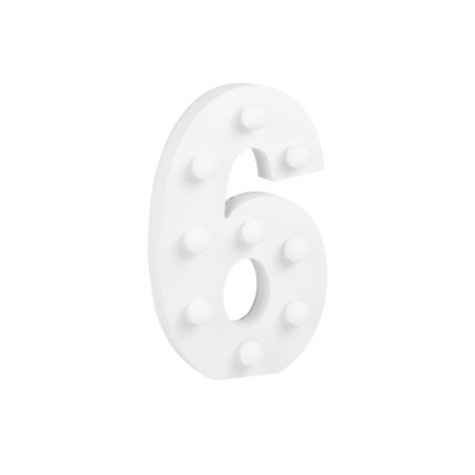 6 Licht Cijfer 16,5cm
