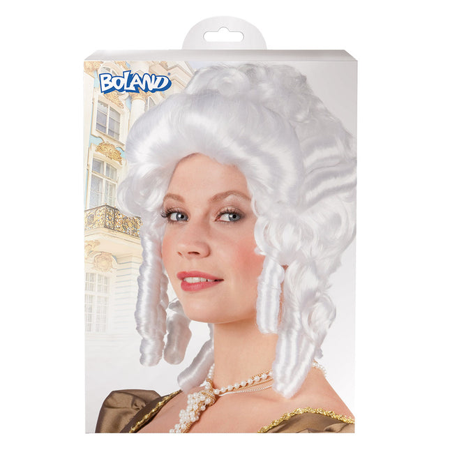 Grijze Pruik Barok Vrouw