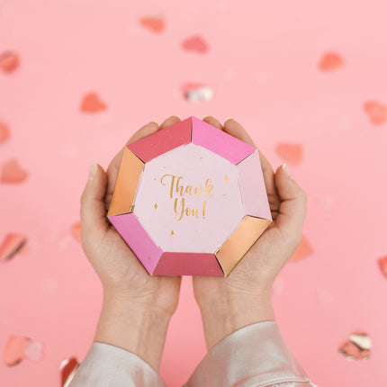 Uitdeelbox Diamant 12cm 6st