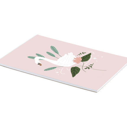 Zwaan Tekenboek met Poster Roze 21 x 30cm