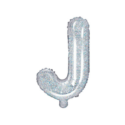 Folie Ballon Letter J Holografisch Leeg 35cm
