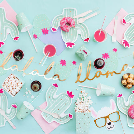 Banner Lalala Llama Goud 82cm