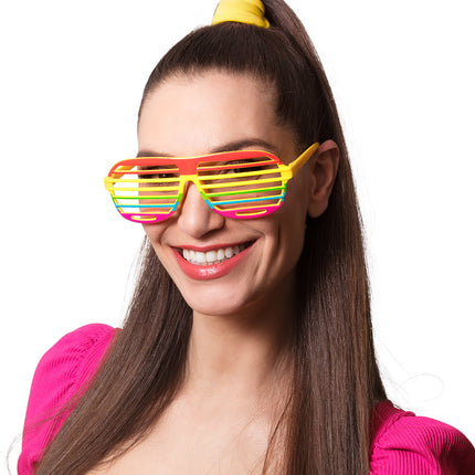 Partybril Regenboog 18cm