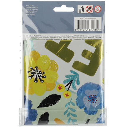 Helium Ballon Get Well Bloemen Leeg 45cm