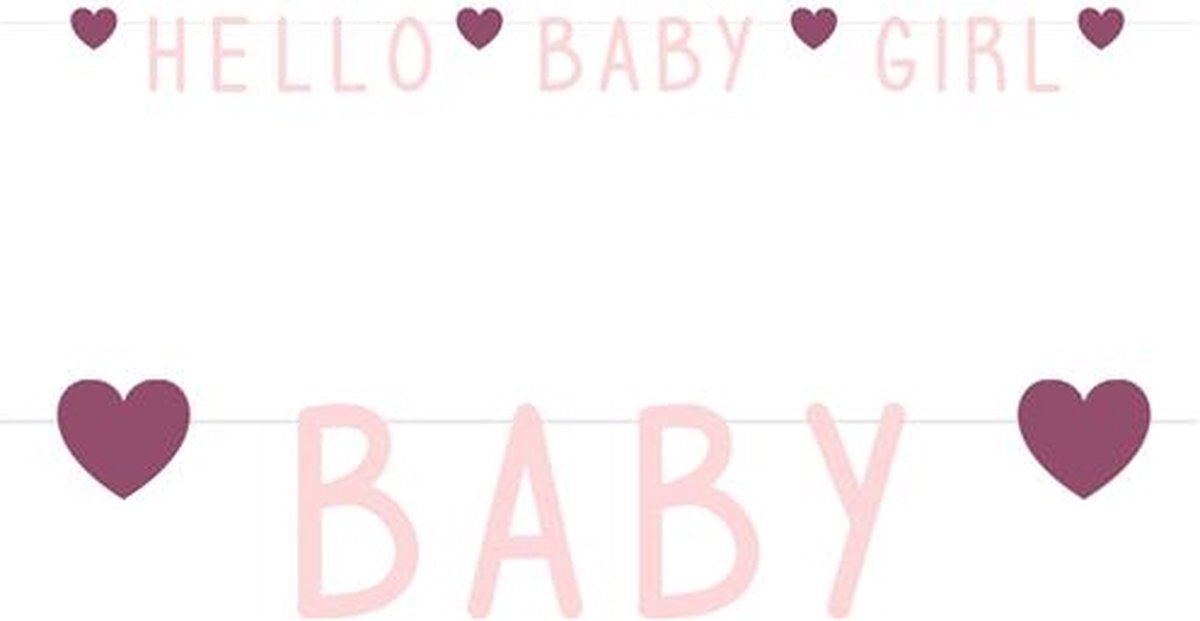 Letterslinger Geboorte Meisje 1,4m