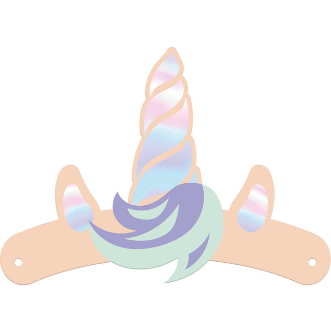 Unicorn Feesthoedjes Rainbows Papier 6st