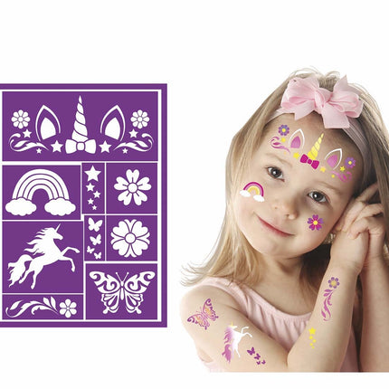 Paarse Schmink Stencil 14x20cm