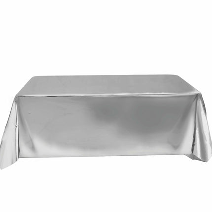 Zilveren Tafelkleed Metallic 2,74m