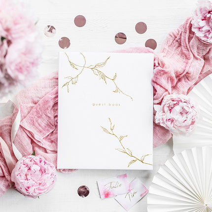 Gastenboek Wit 24,5cm