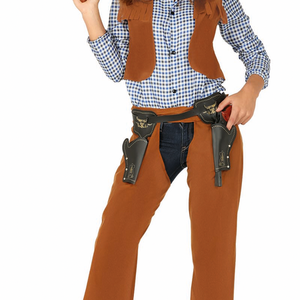 Cowgirl Kostuum Bruin Lang