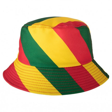 Vissershoedje Rood/Geel/Groen