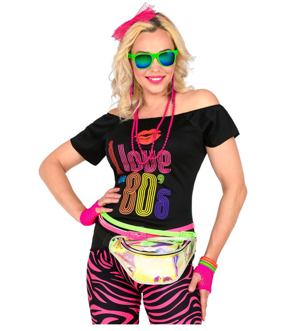 Neon 80S Accessoireset Roze 5 delig