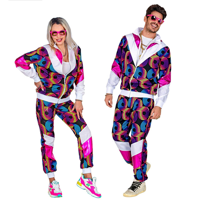 Neon 80S Trainingspak Fout Disco