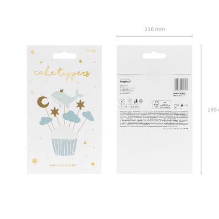 Cocktailprikkers Walvis 7st