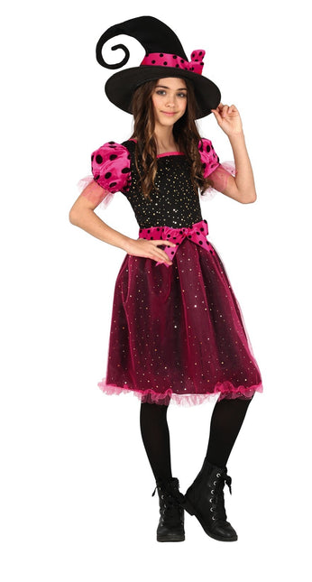 Heks Halloween Kostuum Meisje Roze