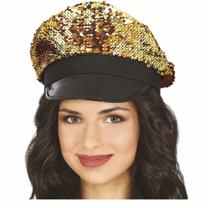Gouden Pet Pailletten