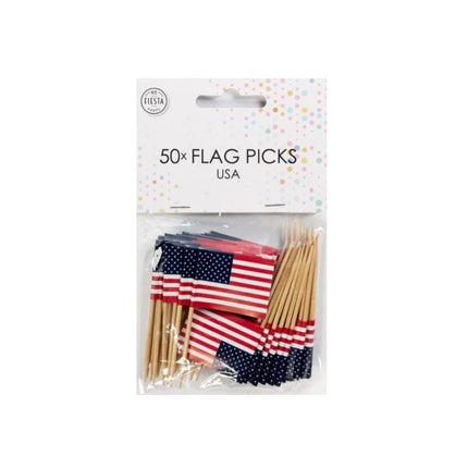 Cocktailprikkers Usa 8cm 50st