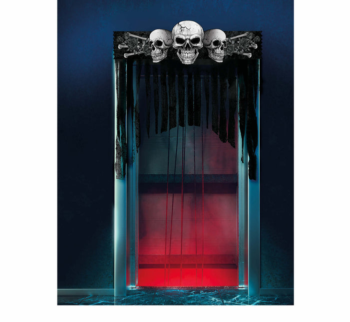 Halloween Deurgordijn Skelet
