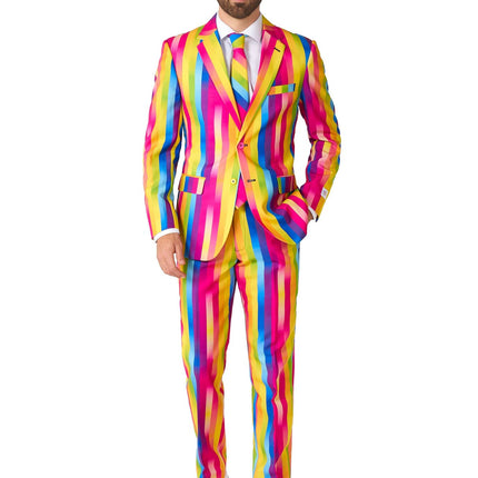Regenboog Strepen Pak Heren OppoSuits