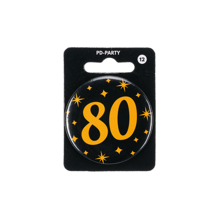 80 Jaar Button