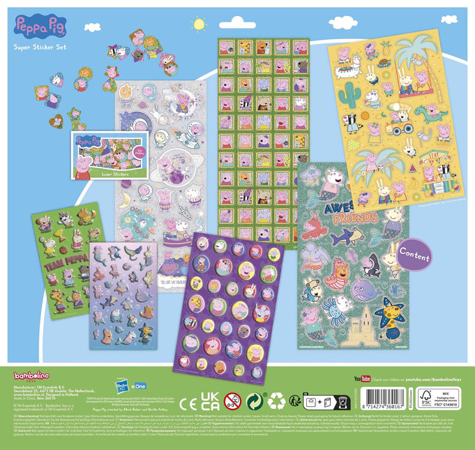 Peppa Pig Stickerset Groot