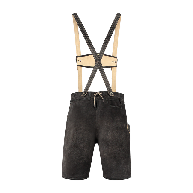 Lederhose Bruin Grijs Heren Kort Antiek