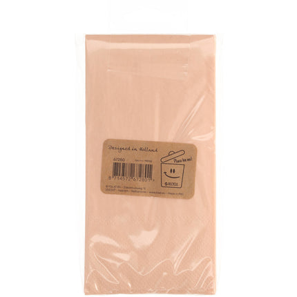 Servetten 80 Jaar Rose Goud 33cm 10st