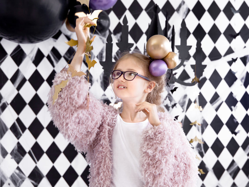 Halloween Slinger Vleermuis Goud 1,5m