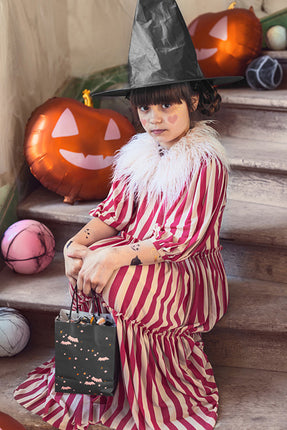 Halloween Zwarte Uitdeeltasjes 18cm