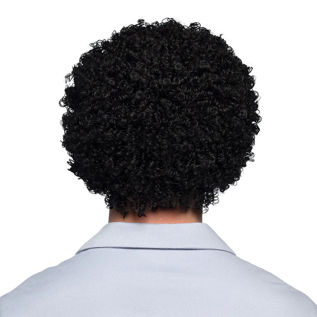 Zwarte Pruik Krullen