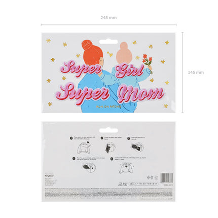 Strijk Embleem Supermom 2st