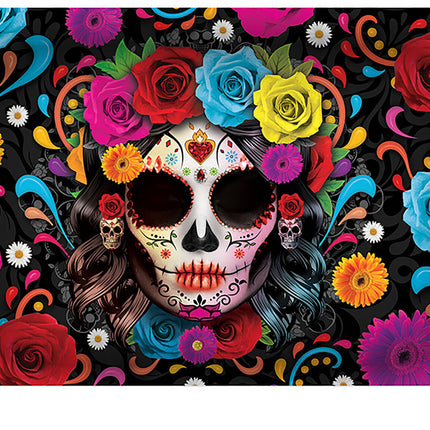 Halloween Dienblad Doodshoofd 39cm