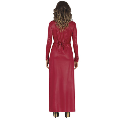 Spinnenweb Jurk Dames Rood