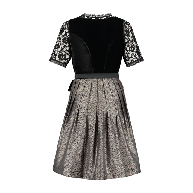 Zwarte Dirndl Jurk Oktoberfest Dames Velvet