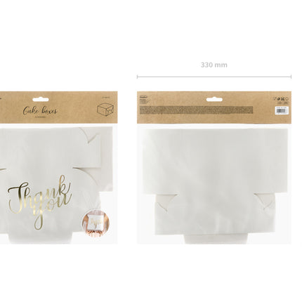 Cakedoosjes Thank You 14cm 10st